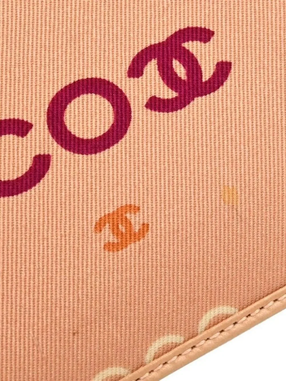 Chanel Pink Canvas COCO Chain Handbag